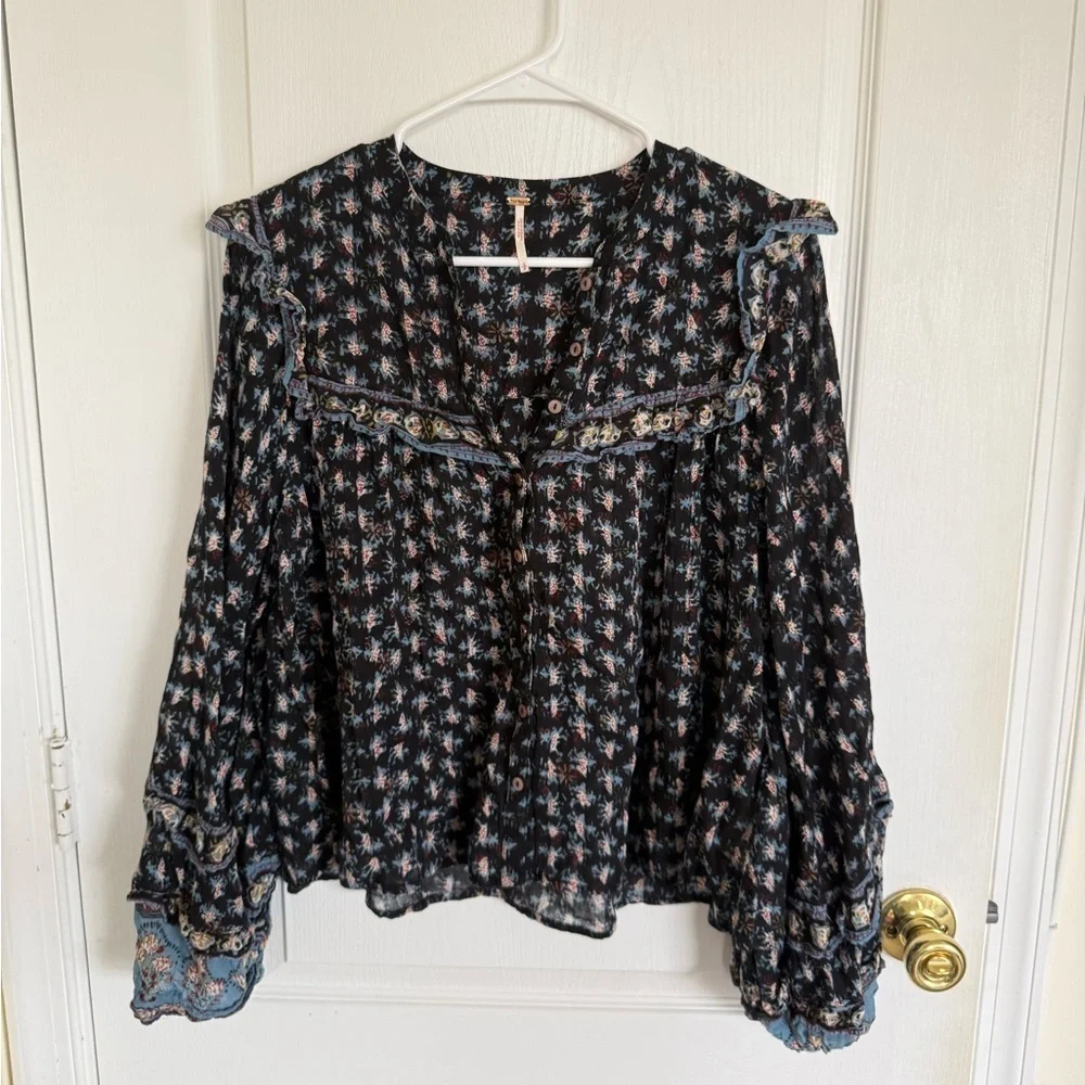 Free People Jenna Bohemian Blouse